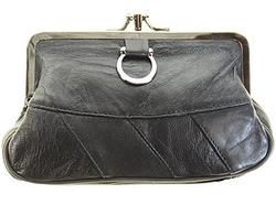 Leather Coin Wallet With Exterior Loop